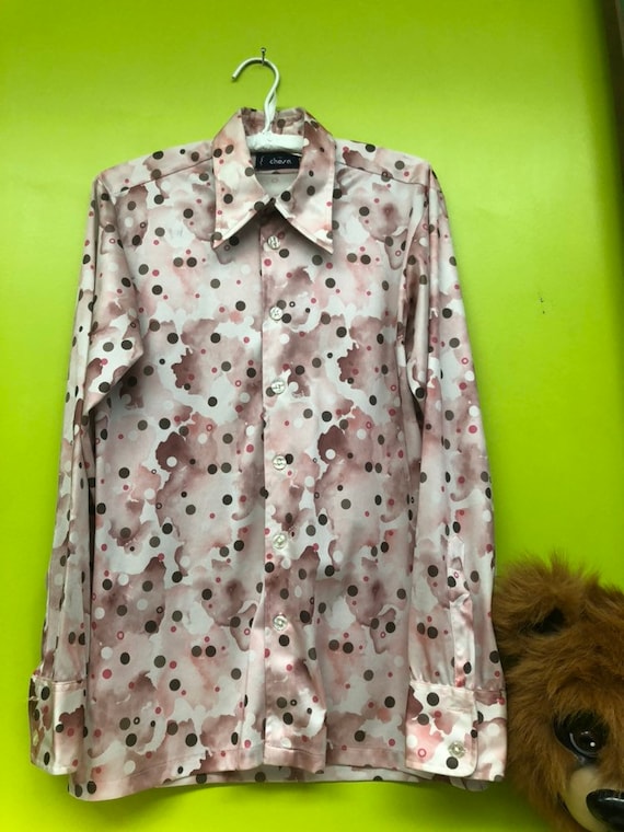 1970s Mens Givenchy for chesa Disco Shirt