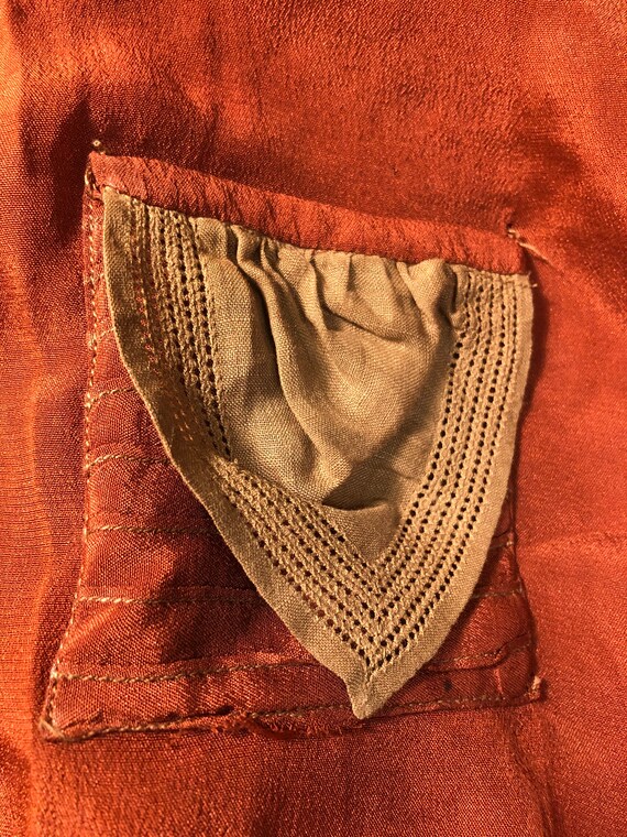 Art Deco Vintage 1920s Silk Midi Blouse - image 5
