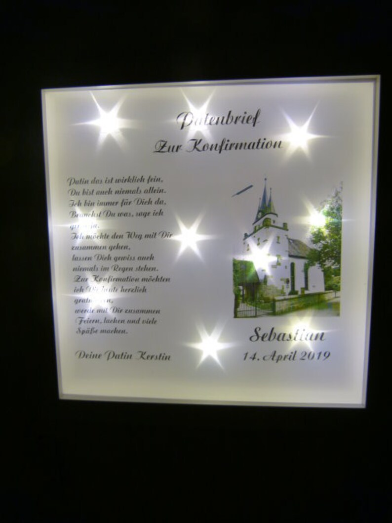 Geschenk Beleuchteter Bilderrahmen Beste Mama der Welt Leuchtbild
