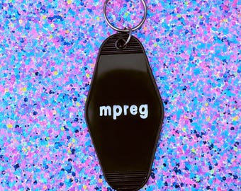 mpreg - Retro Hotel Keychain