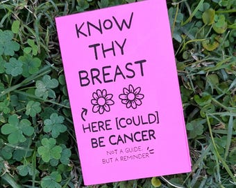 Breast Cancer Info Zine - 3 Copies