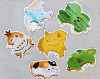 FFXIV Minion Cookie Vinyl Stickers