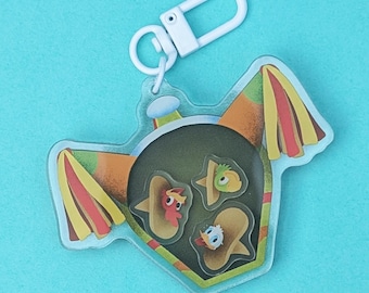 Three Caballeros Piñata Shaker Keychain