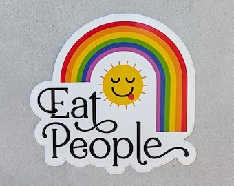 Eat People Vinyl Sticker