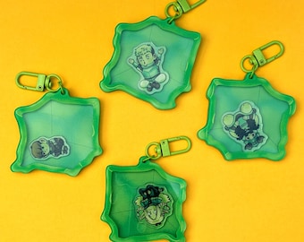 Delicious in Slime (?) Shaker Keychains