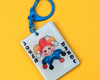 Joker +4 Mult - Double-Sided Epoxy Keychain