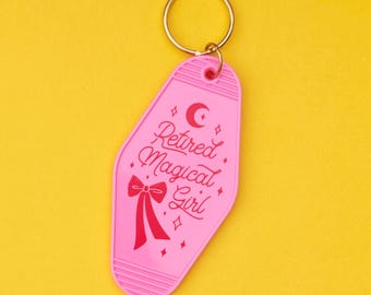 Retired Magical Girl - Retro Hotel Keychain