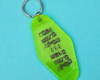 Make/Read More Zines - Retro Hotel Keychain