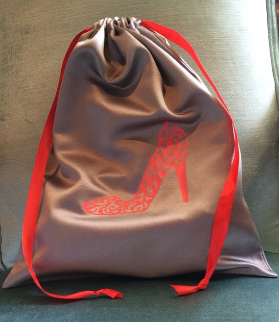 Travel Shoe Bag Satin Shoe Bag Bridesmaid Gift Bridal Etsy