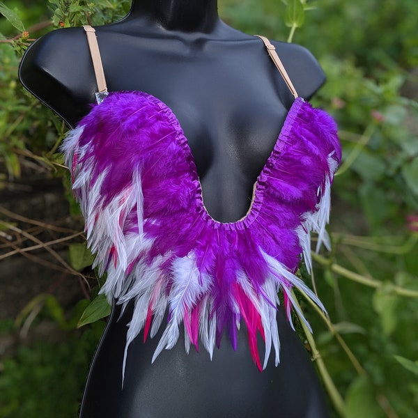 Feather Bra Etsy