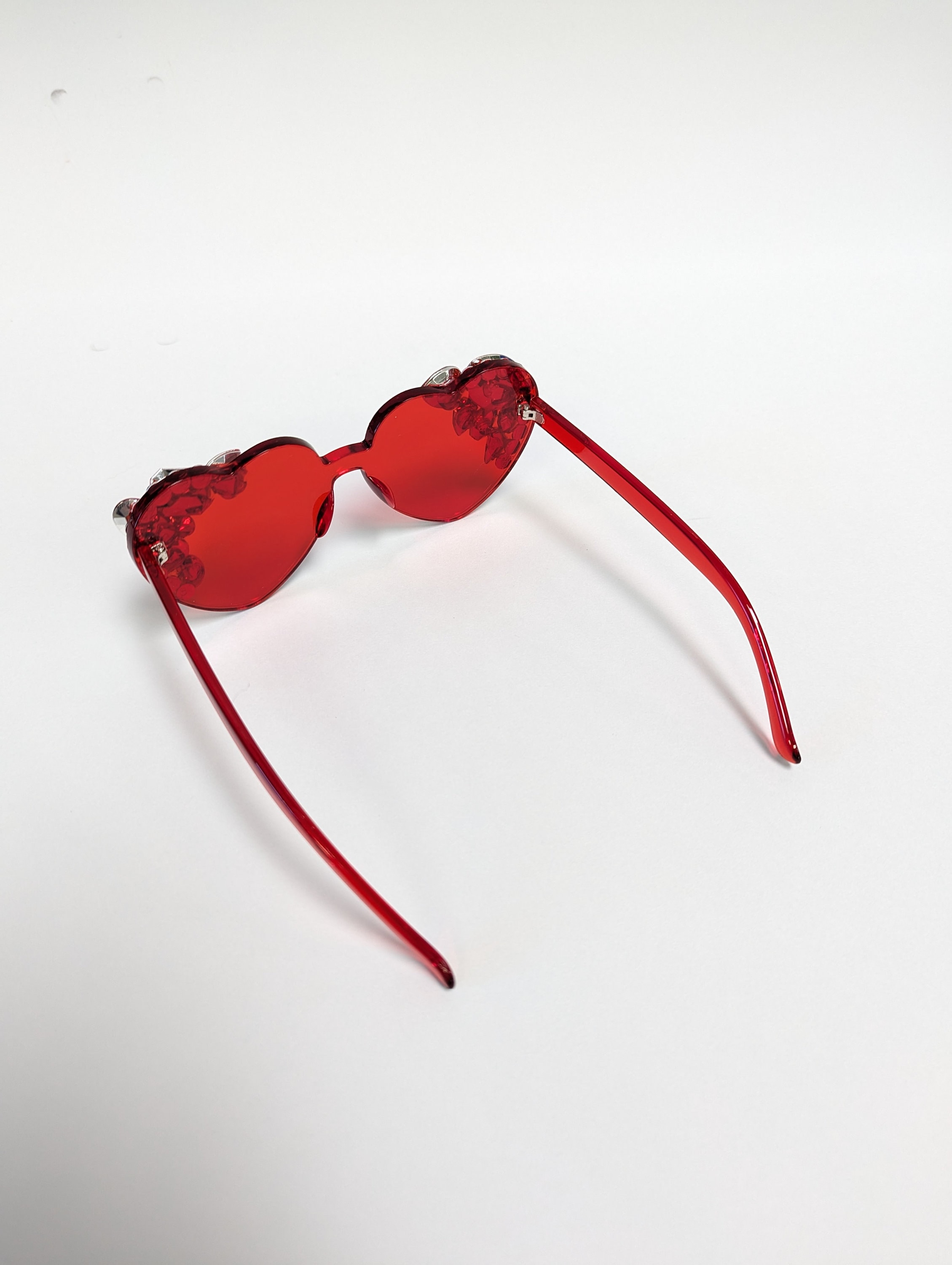 RED RHINESTONE STUDDED SHADES Amazon.com: Cool Red Studded Rivet Sunglasses Punk Rock  main image 2