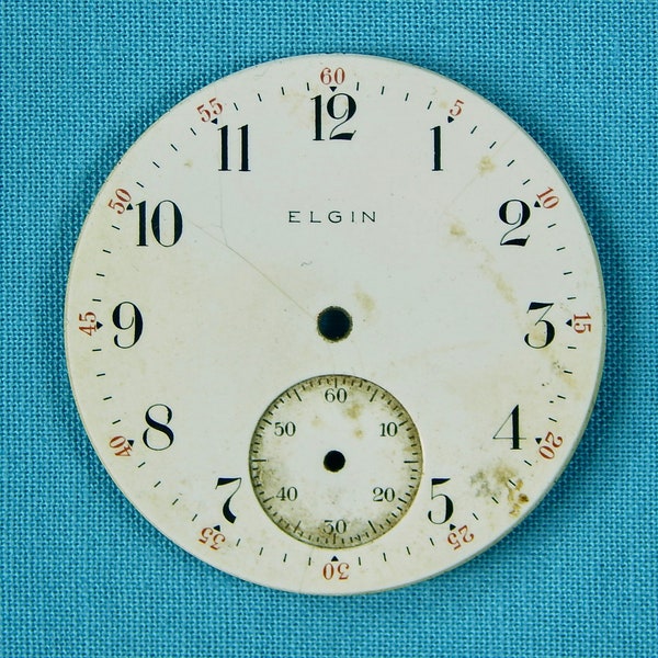 Gift for Him Gift for collectorAntique Old Elgin Watch Wristwatch Dial Part Parts Gift for Him Gift for collector