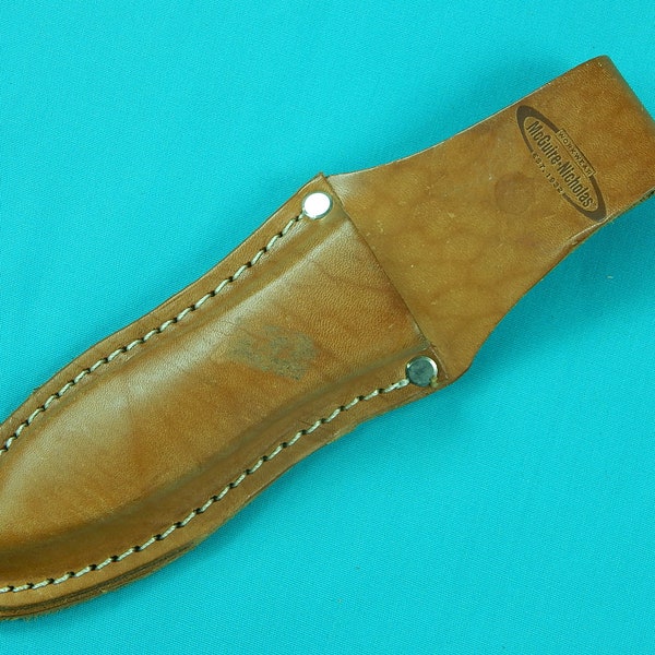 Vintage McGuire-Nicholas Belt Leather Sheath for Hunting Knife Tool Gift for Hunter Gift for Him