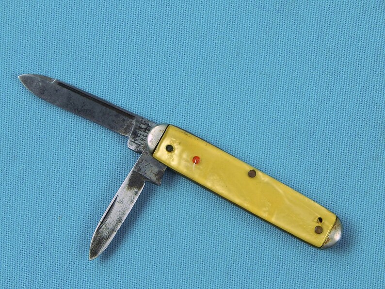 Vintage US Kent NY City 2 Blade Folding Pocket Knife Gift for Etsy