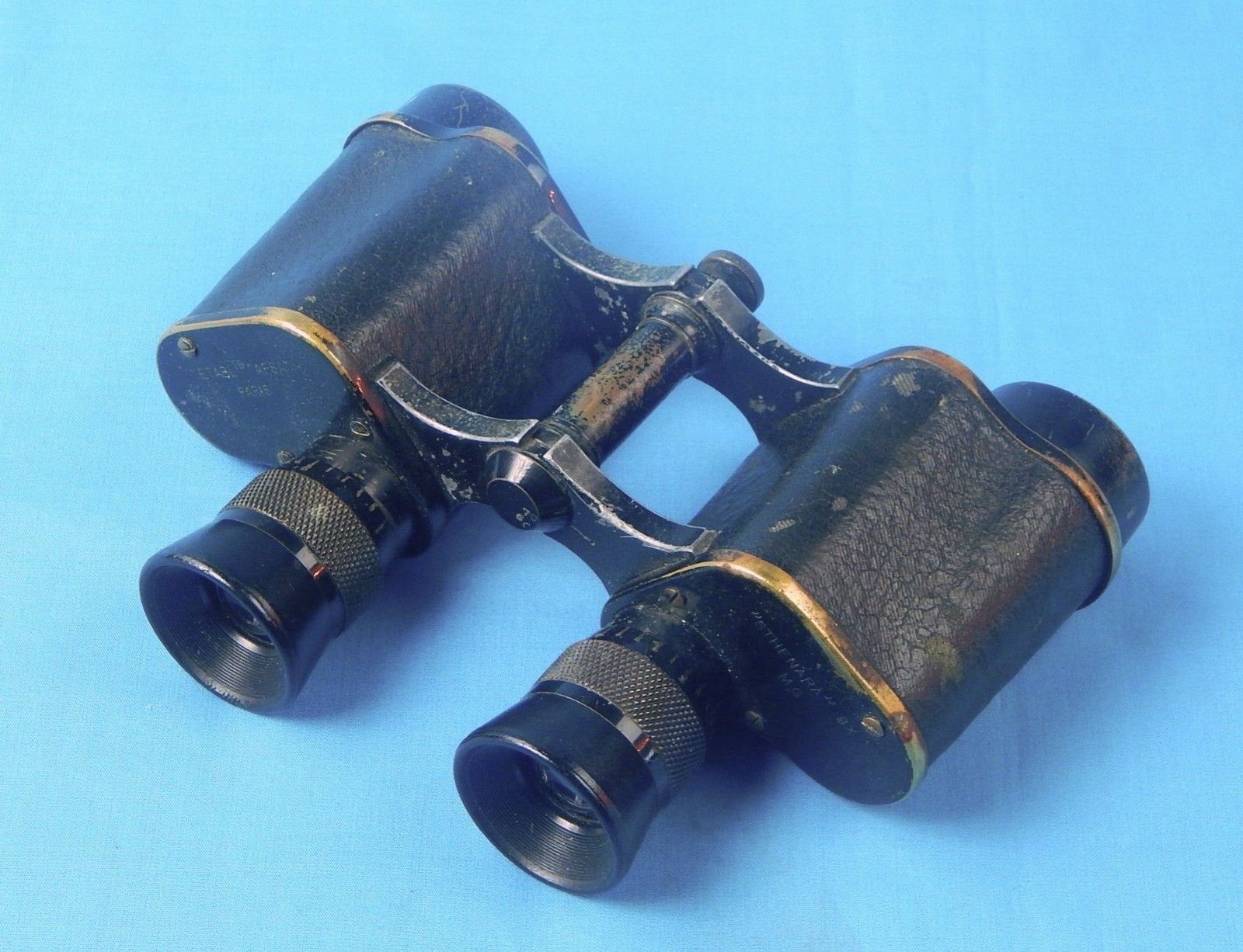 Vintage Made in France Binoculars Very Old with Leather Field Glasses