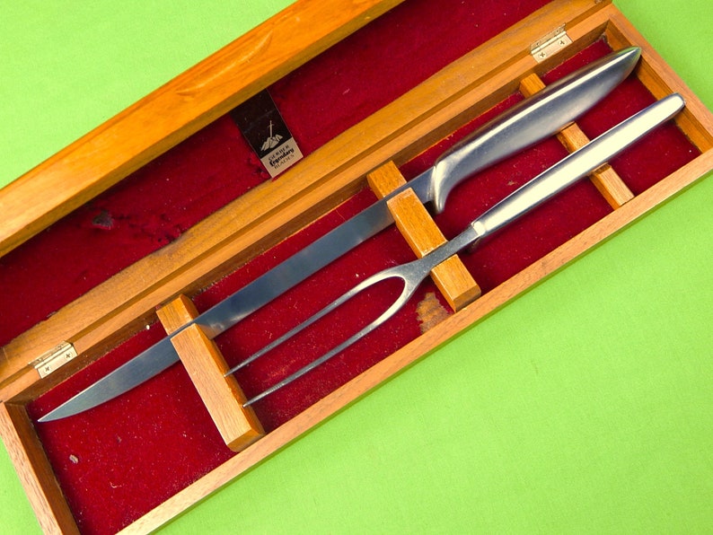 Vintage US Gerber Carving Cutlery Set Siegfried Knife & Etsy