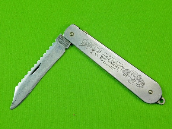 Vintage US Geo. Schrade Folding Pocket Hunting & Fishing Knife Gift for Him  Gift for Collector Camping Outdoors -  Israel