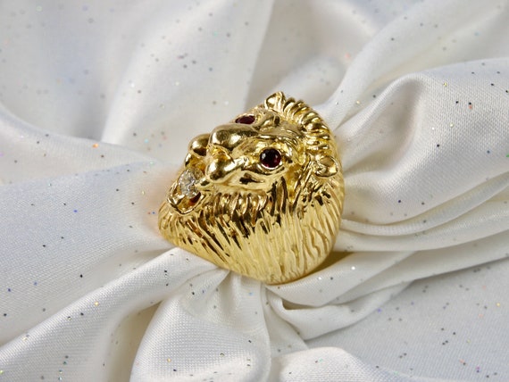 Beautiful Designer's Custom 14K Yellow Gold Diamo… - image 3