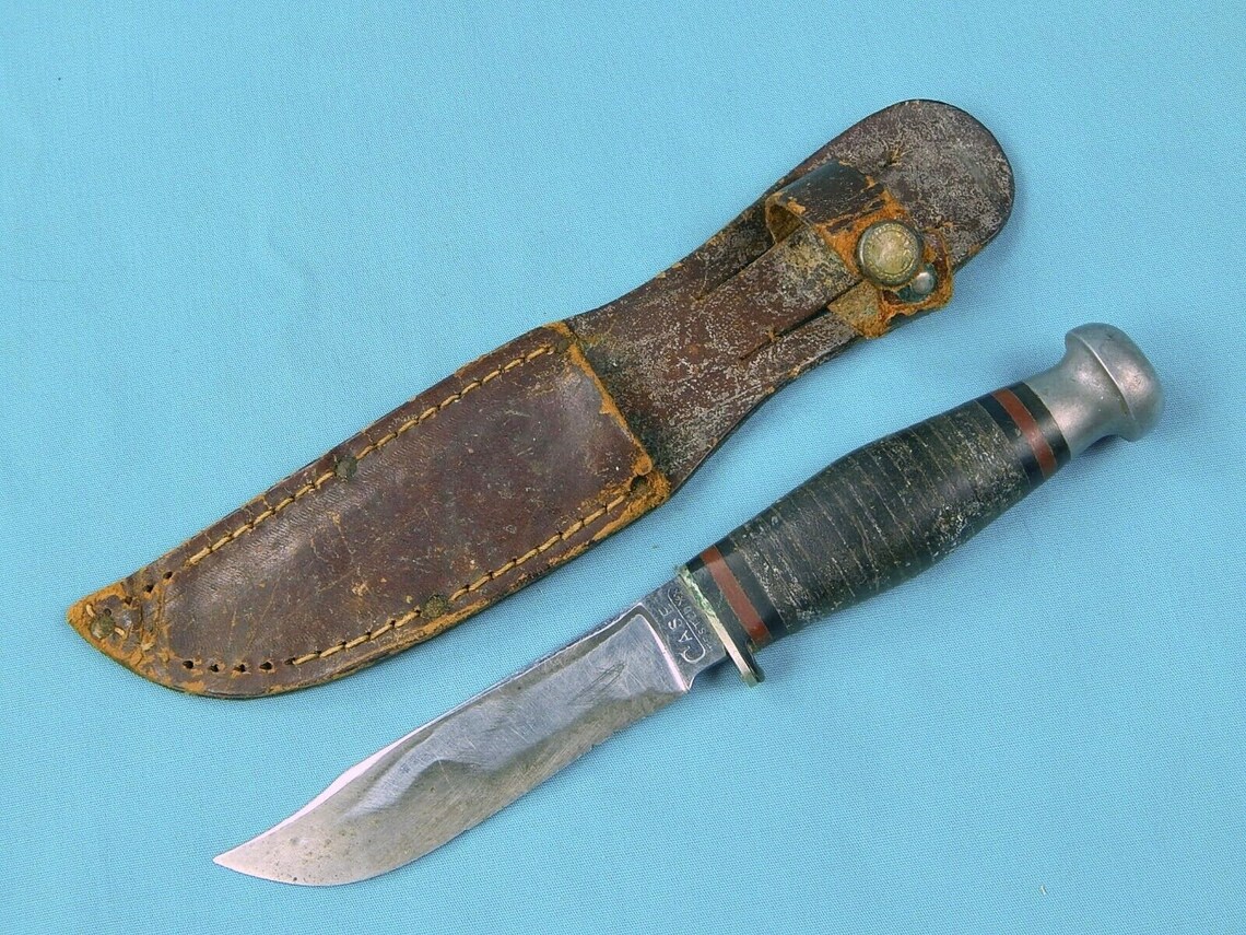 Vintage Old US CASE Tested XX Hunting Hunter Knife w/ Sheath Etsy