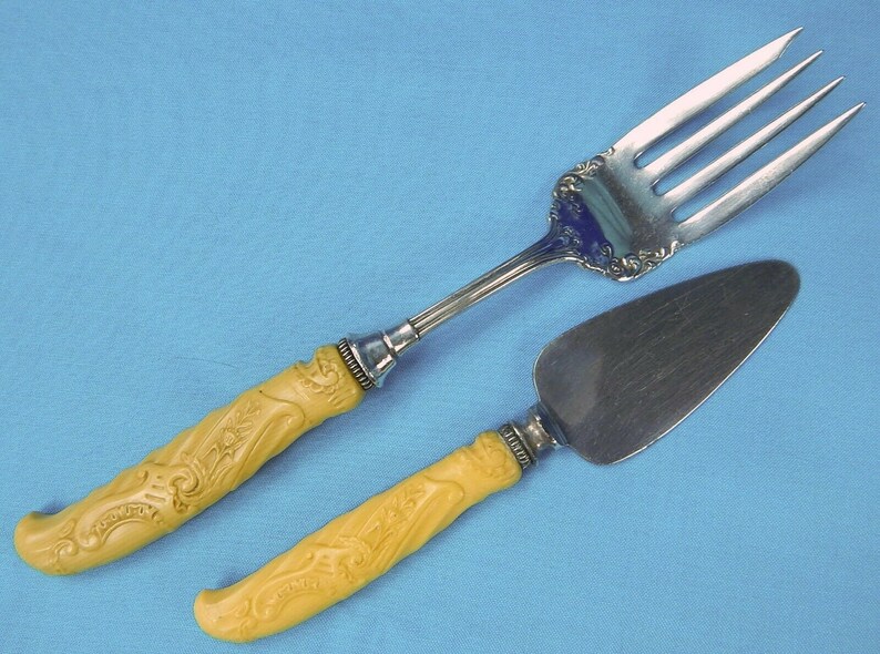 Antique US Universal L F & C Knife Fork Utensils 49 Pcs Etsy