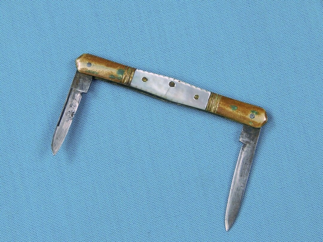 Antique German Germany Lawrence Cutlery Small 2 Blade Mother Etsy