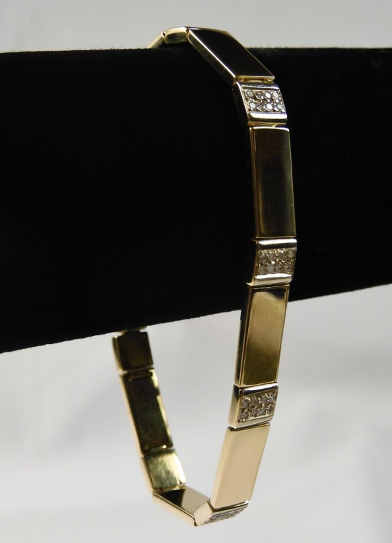 Beautiful Italian 14K Yellow Gold Diamond Lady's … - image 2