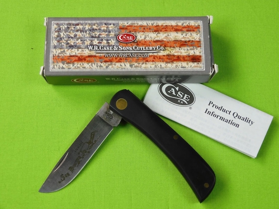 US 2013 Case XX Tested 2137 SS Sod Buster Black Folding Pocket Knife & Box  Gift for Him Gift for Collector -  Israel