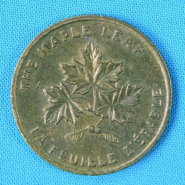 Canadá 1967 La Feuille D'erable Confederation Maple Leaf Token Coin Jeton