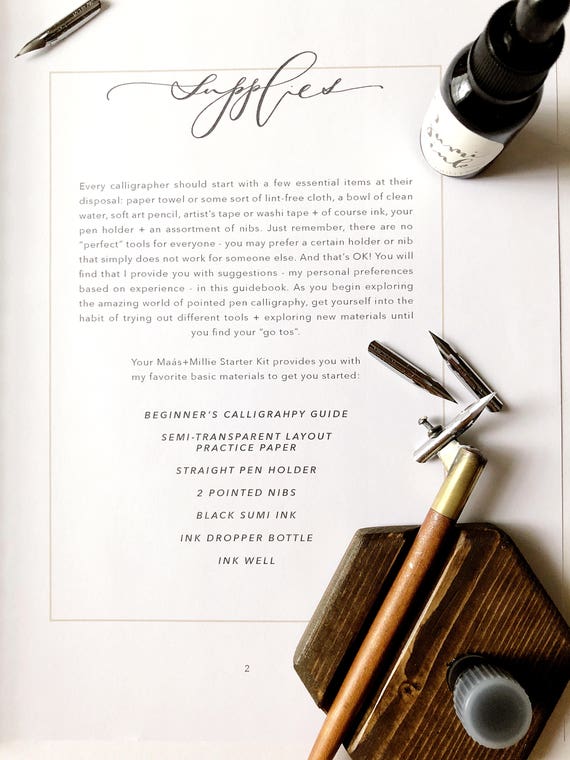 Getting Started with Modern Calligraphy {The Materials}