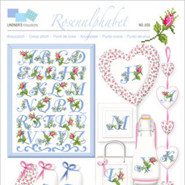 Cross Stitch Rose Template Etsy