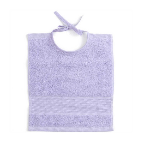 RICO terry cloth bib for embroidery 30 x 34 cm various colours with embroidery border for cross stitch