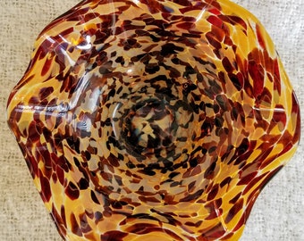 6.5 Inch Wavy Bowl - Mineral Brown