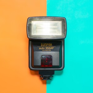 Sunpak Auto 355AF Flash - Professionally Tested / Working