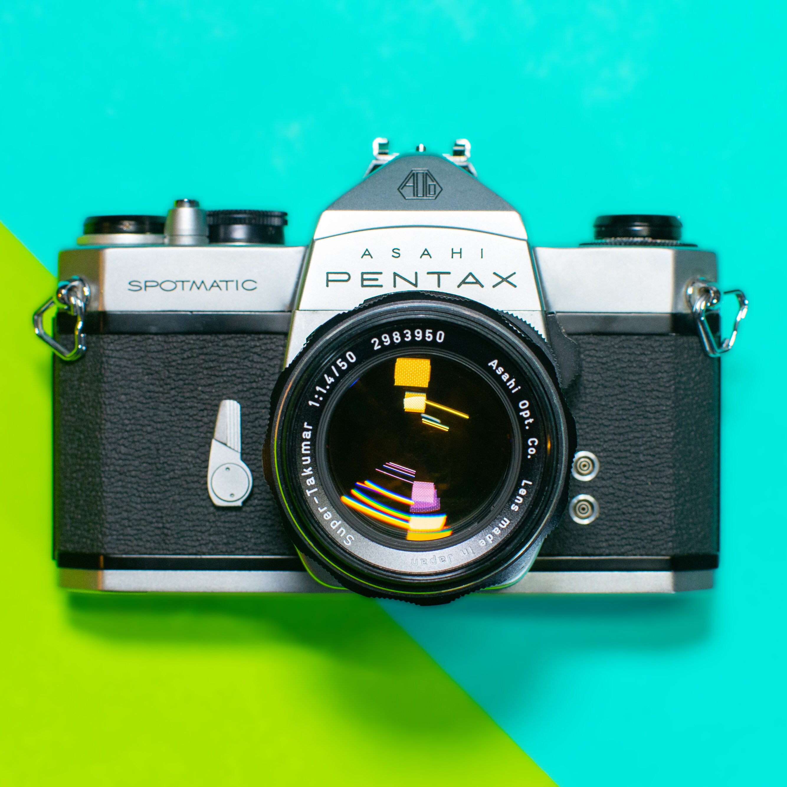 Pentax Spotmatic 35mm Film Camera With Super Takumar 50mm