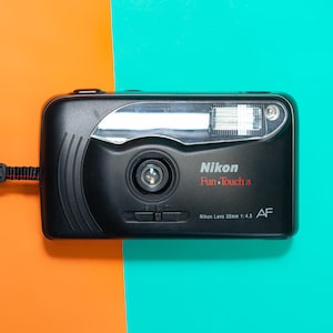Nikon Fun Touch 3 Point and Shoot 35mm Film Camera with Nikon 32mm Prime Lens - Professionally Tested / Working