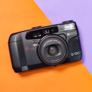 Ricoh Q-130Z Point and Shoot 35mm Film Camera with 38-130mm Zoom Lens - Professionally Tested / Working