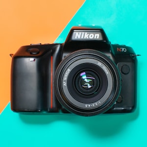 Nikon N70 35mm SLR Film Camera with Nikkor AF 35-70mm 1:3.3-4.5 Zoom Lens - Professionally Tested / Working