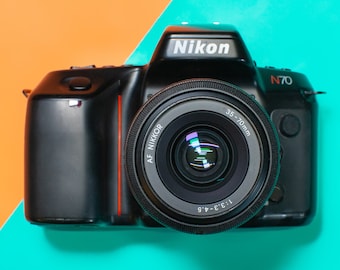Nikon N70 35mm SLR Film Camera with Nikkor AF 35-70mm 1:3.3-4.5 Zoom Lens - Professionally Tested / Working