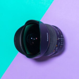 Rokinon 8mm 1:3.5 Fisheye Lens - Nikon F Mount Wide Angle Lens - Professionally Tested / Working