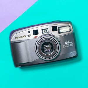 Pentax IQZoom EZY-80 Point and Shoot 35mm Film Camera with Canon 38-80mm Zoom Lens - Professionally Tested / Working