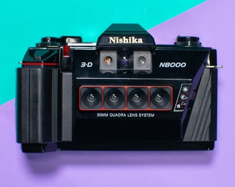 Nishika N8000 3D Point and Shoot 35mm Film Camera With