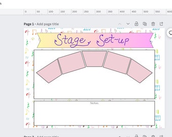 Stage Set-up map