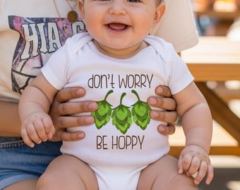 Grappig babycadeau, maak je geen zorgen, papa bier, Vaderdagcadeau, cadeaus pasgeborene, cadeau babyshower, bierthema, papa ambachtelijk bier, T-shirt hop