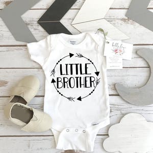Little brother Onesie®, Little Brother Announcement, Little Brother Reveal, Brothers Shirts, Baby Brother, Little Brother Gift, Baby Brother 画像 1