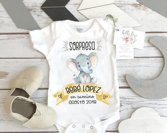 Spanish Pregnancy Reveal, Abuelitos, Baby Gift to Grandparents, Bebe en Camino, Cute Baby Gift, Spanish Baby Reveal to Parents,Abuela Abuelo