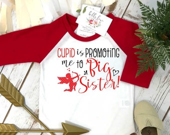 Big Sister Shirt, Big Sister Raglan, Sisters Shirts, Valentines Shirt, Sister Shirt, Family tees, Big Sister Reveal, Big Sister Announcement