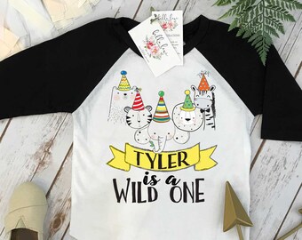 Wild One Party, erste Geburtstag Shirt, Zoo Geburtstag, erste Geburtstag Shirt, Zoo Party, Safari Party, Dschungel Geburtstag, Wild One Geburtstag,