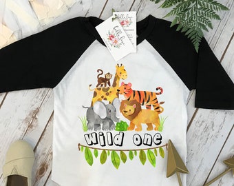 Safari Geburtstagsshirt, Dschungel Geburtstag, 1. Geburtstagsshirt, Safari Party, Zoo Party, Tier Party Shirt, Erster Geburtstag, Zoo Geburtstag Set