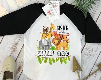 Safari Birthday Shirt, Jungle Birthday, Sister Birthday shirt, Safari Party, Zoo Party, Animal Party Shirt, First Birthday, Zoo Birthday,Sis