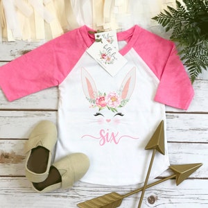 Sixth Birthday, Some Bunny is Six, Bunny Birthday shirt, Custom Birthday, One Bunny, Easter Shirt, 6th Birthday, Girl Birthday Shirt, 6th
